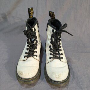 Dr Martens 1460 White Combat Boots Youth Size 13